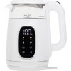 Adler AD 1305 rýchlovarná kanvica s displejom bielo-strieborná