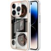 Gumený kryt Electroplating Marble na iPhone 16 Pro Max - Retro Radio