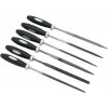 Sada ihlových pilníkov 3 x 140 mm s rukoväťou, 6-dielna sada, XL-TOOLS