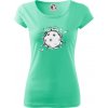 Florbal lopta v triku - Dámske tričko Pure - XL ( Mätová )