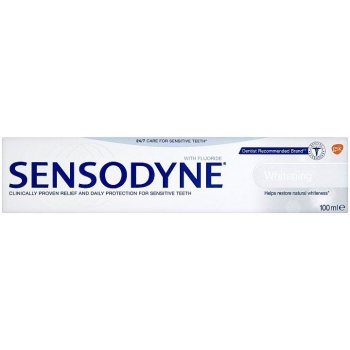 Sensodyne Whitening zubná pasta šetrně bělí citlivé zuby 100 ml