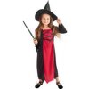 Detský bordový kostým čarodejnice/Halloween e-balík Pre vek 4-6 rokov