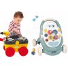 Set didaktické chodítko a kočík Trotty Walker 3v1 Little a dielňa Smoby na kolieskach s pracovným náradím