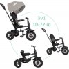 QPLAY Trojkolka Rito air gel (Rubber) Grey, vek 10-72 mesiacov 89x49x56 čierna