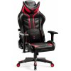 Diablo X- Ray Herné Kreslo Kancelárske Kreslo 4D lakťové opierky Ergonomický dizajn Imitácia kože Perforácia Hojdacia funkcia King Size Čierno-červené