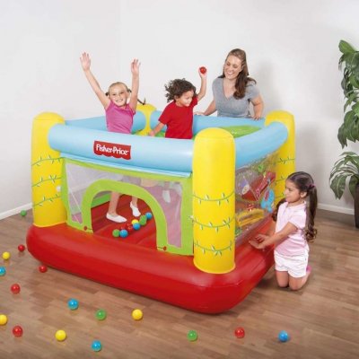 Bestway Fisher Price nafukovacie hracie centrum s loptami 1,75x1,73x1,14m