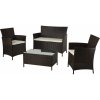 BWO Zostava záhradného nábytku Canera polyratan hnedá 4dielna