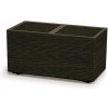 PROSPERPLAST Kvetináč s vložkou 57,7x28,8x29 cm Madera Case Eco Wood káva