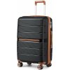 British Traveller K2392L Kufor spinner 55cm Čierny Polypropylén