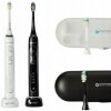 Sonická zubná kefka Oromed, akumulátorová, čierna, 2 náhradné hlavice s časovačom