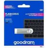 GOODRAM Flash Disk UNO3 64GB, USB 3.2 Gen1, stříbrná (UNO3-0640S0R11)