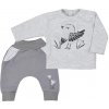 Koala Dojčenské bavlnené tepláčky a tričko Koala Birdy sivé Sivá 100% bavlna
