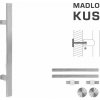 FT - MADLO kód K41S 40x10 mm UN ks Rozteč madla: 210 mm, Dĺžka: 400 mm, Rozmer profilu madla: 40x10 mm NEM - nerez matná (F60)