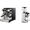 Rocket Espresso Appartamento TCA, black/black + Rocket Espresso FAUSTO 2.1, chrome