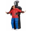 Smrtka - Nafukovací kostým s ventilátorom - Halloween oblek pre dospelých