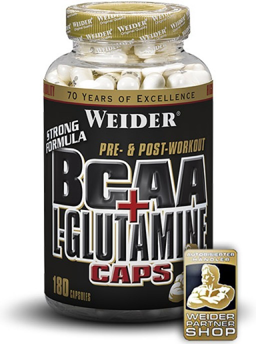 Weider BCAA + L-Glutamine 180 kapsúl od 29,8 € - Heureka.sk