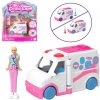 Mini BarbieLand Klinika na kolesách + bábika