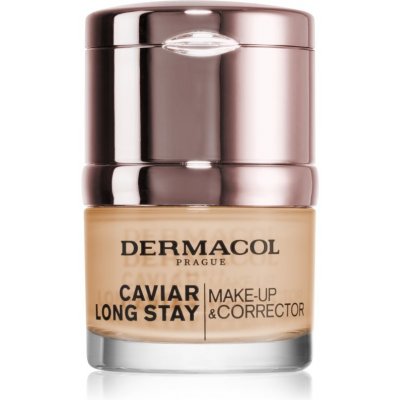 Dermacol Caviar Long Stay dlhotrvajúci make-up s výťažkami z kaviáru a zdokonaľujúci korektor odtieň Nude 30 ml