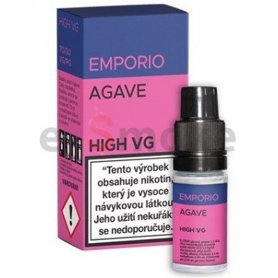 10 ml Agáve Emporio HIGH VG e-liquid, obsah nikotínu 0 mg