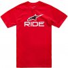 ALPINESTARS tričko RIDE 4.0 CSF TEE red/white/black - S