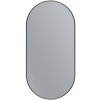 Erga Oval, oválne zrkadlo 45x90cm, čierny rám, ERG-V01-OVAL-4590-BK