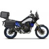 Kompletná sada čiernych hliníkových kufrov SHAD TERRA BLACK, 37L topcase 36L/47L bočné kufre, vrátane montážnej sady a platne SHAD YAMAHA Tenere 700 XTZ690