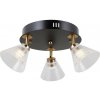 Italux WL-34393-3R-BK-HBR LED bodové stropné svietidlo Orella | 12W LED | 750lm | 3000K