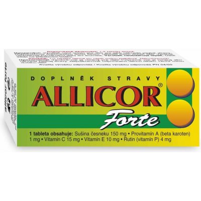 Naturvita Allicor Forte cesnak s vitamínmi 60 tabliet