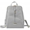 MiaMore 2001 taliansky sivý dámsky kožený batoh 26 x 33 x 12 cm