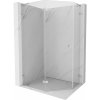 Mexen Lunar, L päťuholníkový sprchový kút naklápací doľava 100 x 90 cm, 8mm číre sklo, chrómový profil, 831L-100L-090P-01-00-L