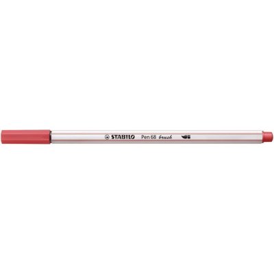 Vláknová fixka, STABILO "Pen 68 brush", hrdzavá červená
