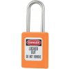 Nevodivý zámok s okom z nerezovej ocele, oranžový
