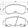 Sada brzdových platničiek, vždy 4 kusy v sade BREMBO P 54 061 (P54061)
