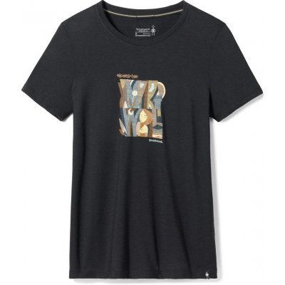 Smartwool W SMW CARVED LOGO GRAPHIC SS TEE SF, black