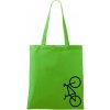 Bicykel na výšku - Taška bavlnená - 42 x 38 cm ( Apple Green )