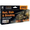 Farby Vallejo Sada Rust, Stain & Streaking, 8x17 ml