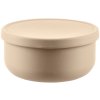 Zopa Silikónová miska s viečkom Sand Beige