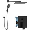 kielle Arkas I - Sprchový set s batériou pod omietku, s príslušenstvom a telesom, matná čierna - 20611SP24