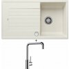 Blanco ZIA 45 SL biela soft + excentrické ovládanie + Blanco MILI chróm 519413