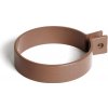 BRYZA PVC objímka pre zvodové potrubie (kovové) 90 mm hnedá (RAL 8017)