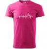 EKG Vianočný stromek - Klasické pánske tričko vyššej gramáže - 2XL ( Purpurová )