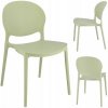 Stolička Justin plastová žlto-zelená 41381
