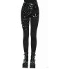 nohavice gotický DEVIL FASHION Styrene Asymmetric Punk
