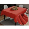 Biante Dekoračný štvorcový obrus Rongo RG-088 Tehlovo červený 130x130 cm