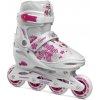 Roces Jokey 3.0 Girl White Pink detské kolieskové korčule - EU 34-37, 4x, 64mm