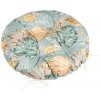 Bellatex Sedák Adéla prošívaný kulatý, Monstera - průměr 40 cm