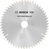 Bosch Pílový kotúč Multi Material, 210 x 30 mm 2,4/1,8 mm, 54 zubov