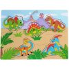 Puzzle Smily Play 5 dielikov Drevená skladačka Dinosaury
