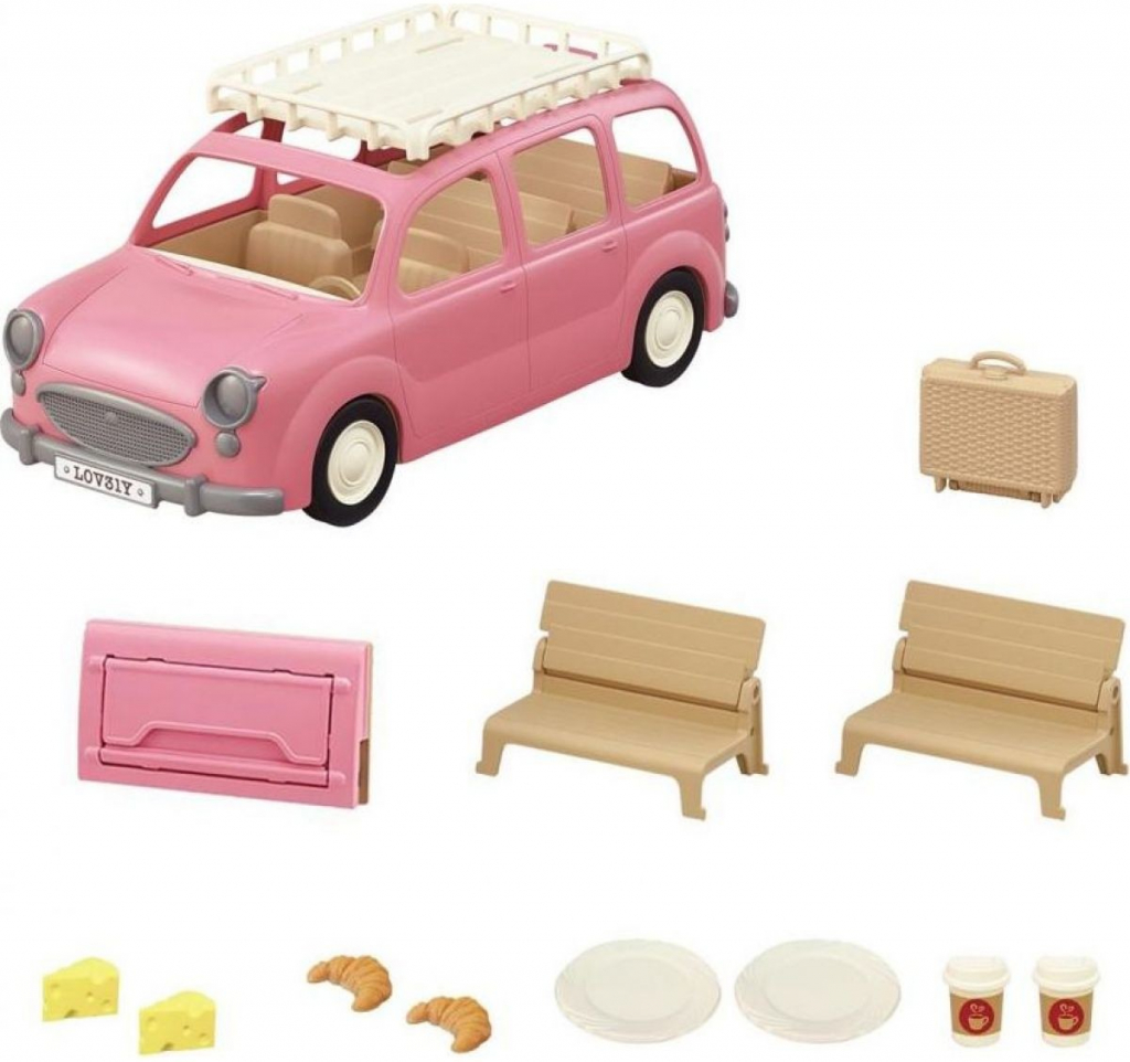 Sylvanian Families Rodinné auto růžové Van