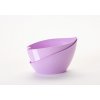 Plastia kvetináč samozavlažovacie Doppio - fialová 14 cm